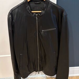 Men's Black Leather Jacket